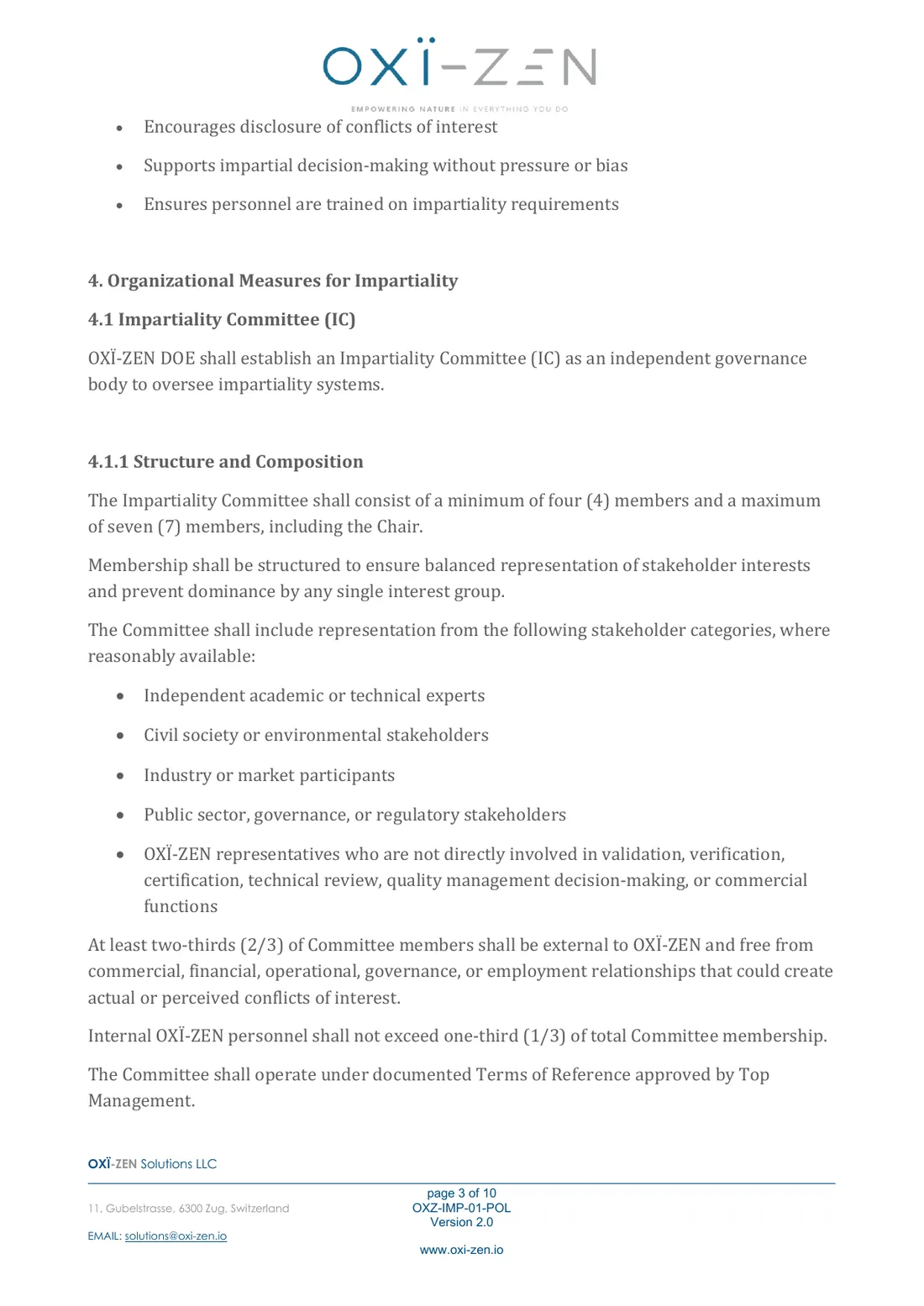 Safeguarding impartiality policy — page 3 of 10