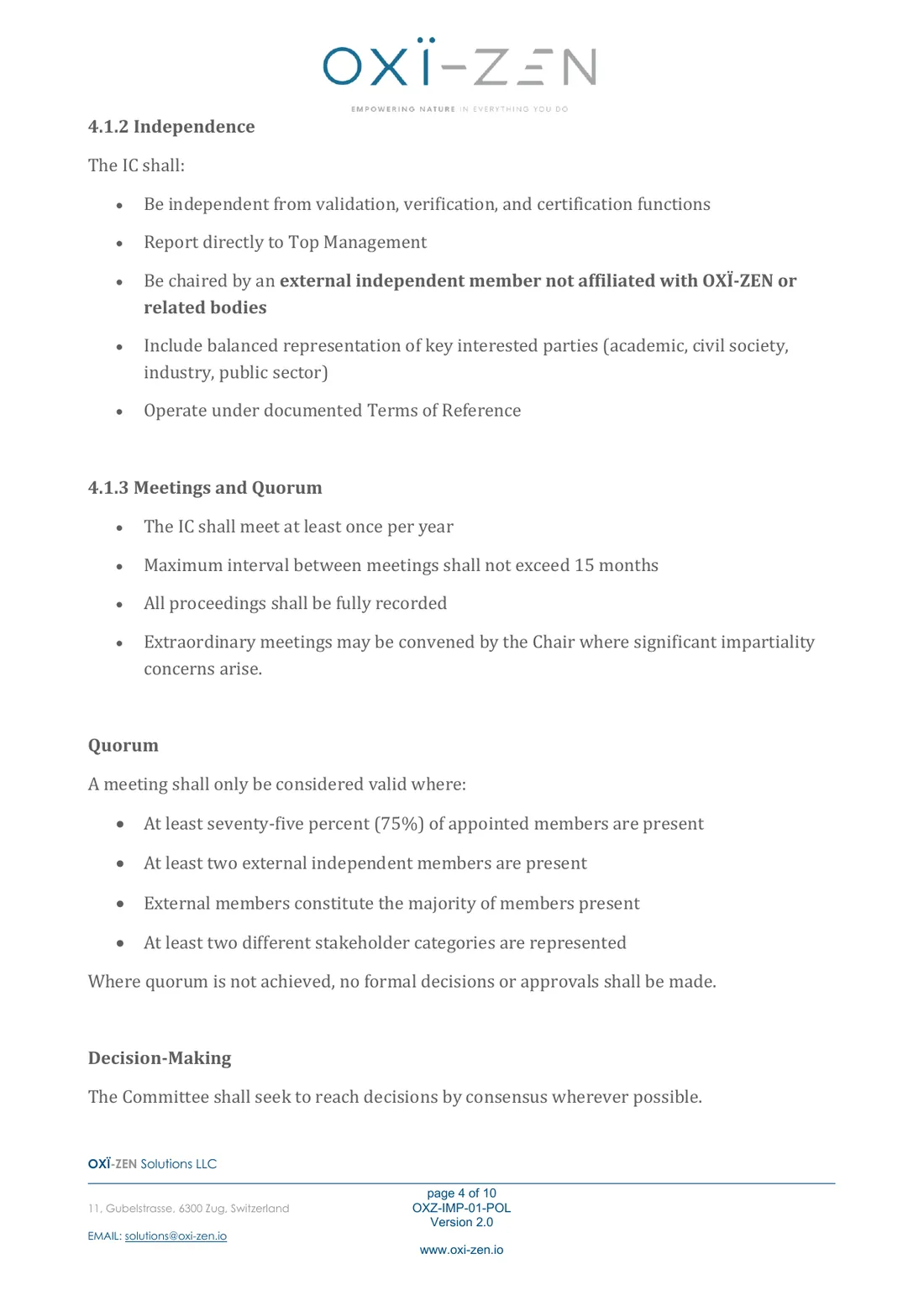 Safeguarding impartiality policy — page 4 of 10