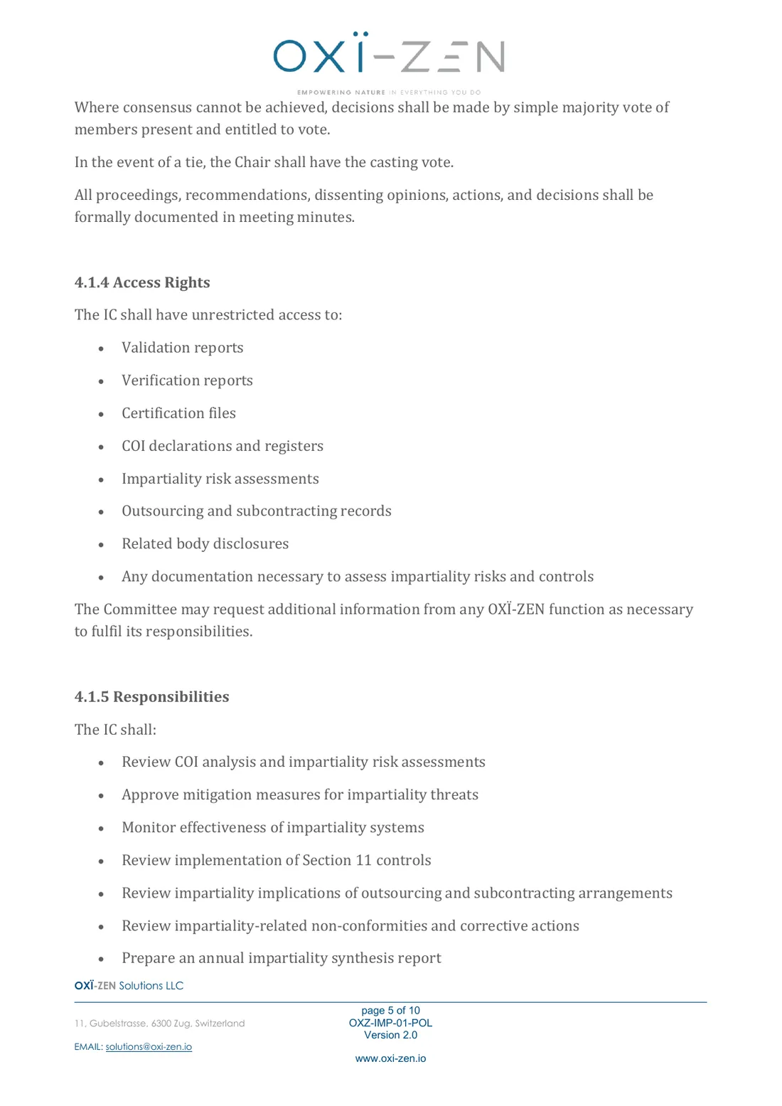 Safeguarding impartiality policy — page 5 of 10