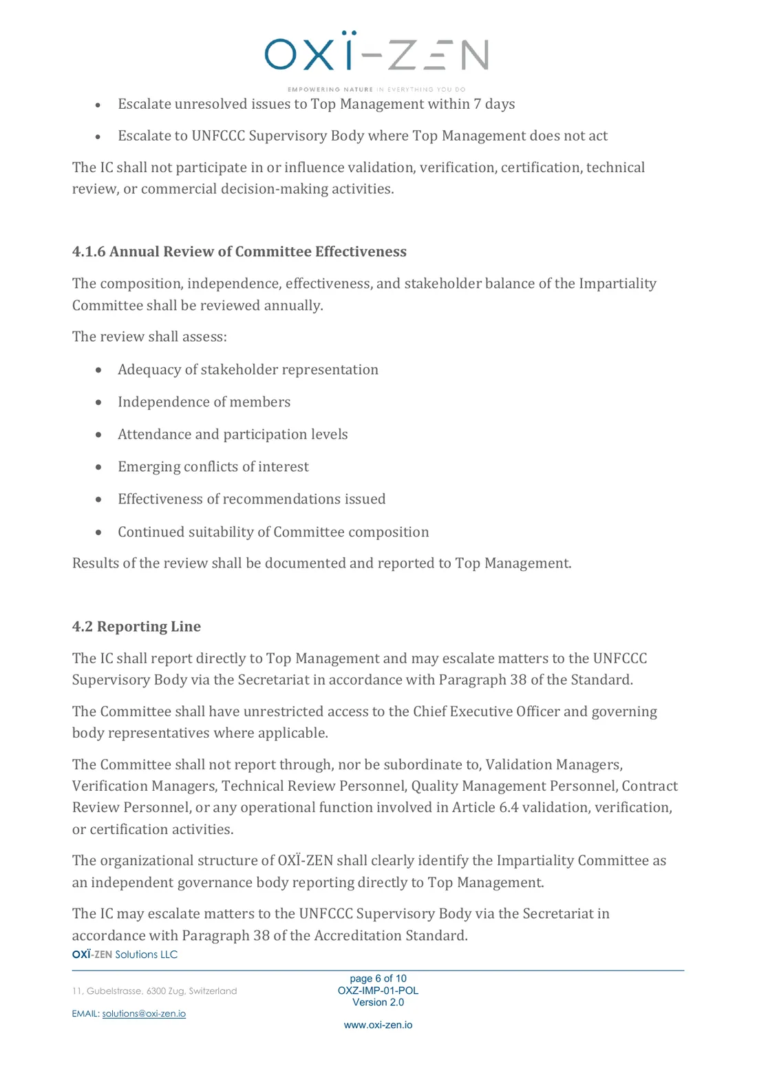 Safeguarding impartiality policy — page 6 of 10