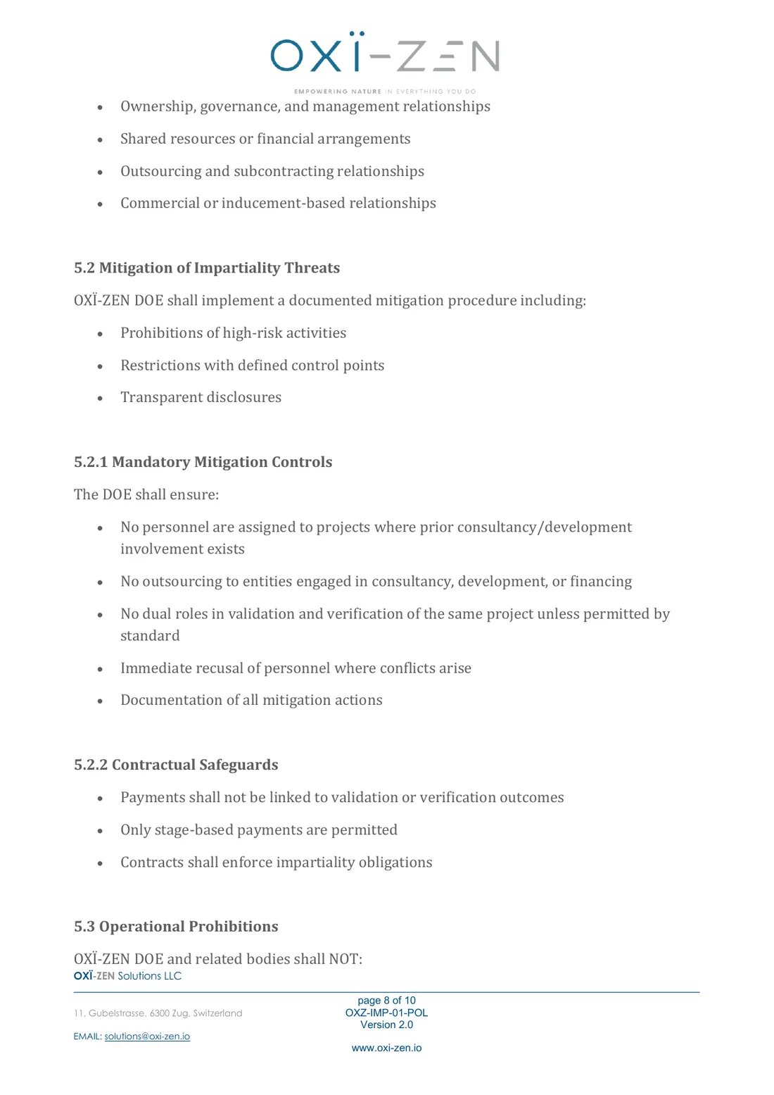 Safeguarding impartiality policy — page 8 of 10